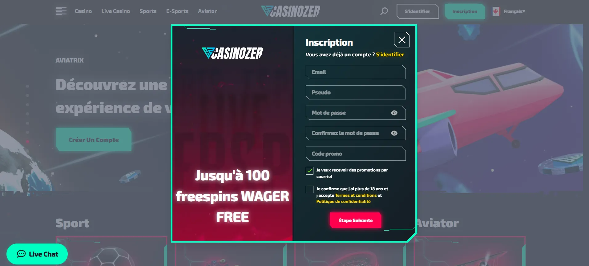Étapes simples pour Casinozer se connecter et ouvrir un espace personnel